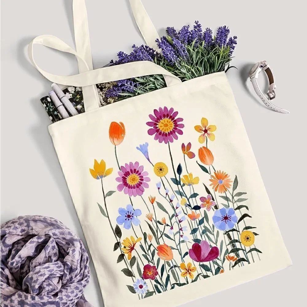 Printed canvas bag 